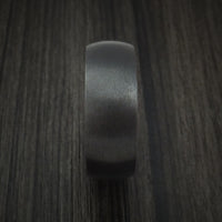 Black Zirconium and Hardwood Sleeve Ring Custom Made