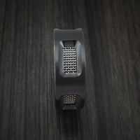 Black Zirconium Mesh Ring Custom Made Band