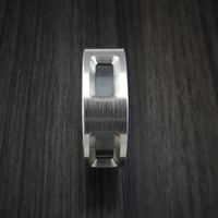 Cobalt Chrome and Black Zirconium Ring Custom Made Band