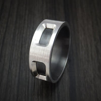 Cobalt Chrome and Black Zirconium Ring Custom Made Band