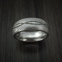 Damascus Steel Celtic Knot Ring Infinity Design Wedding Band