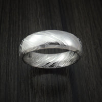 Kuro Damascus Steel Ring Custom Made Wedding Band
