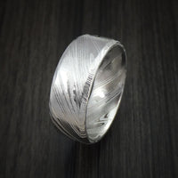Kuro Damascus Steel Ring Custom Made Wedding Band