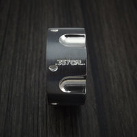 Black Zirconium Revolver Ring .357 Caliber Custom Made Band