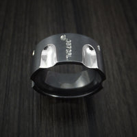 Black Zirconium Revolver Ring .357 Caliber Custom Made Band