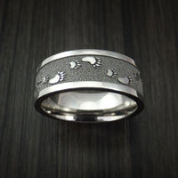 Titanium Bear Paw Ring Custom Made Hunter Band
