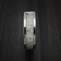 Titanium and Antler Ring Custom Made Band