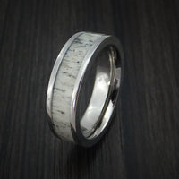 Titanium and Antler Ring Custom Made Band