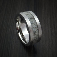 Cobalt Chrome and Antler Ring Custom Made Band