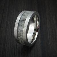 Cobalt Chrome and Antler Ring Custom Made Band
