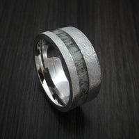 Cobalt Chrome and Antler Ring Custom Made Band
