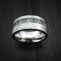 Cobalt Chrome and Antler Ring Custom Made Band