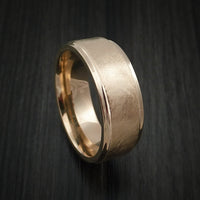 14K Rose Gold Classic Style Wedding Band Custom Made