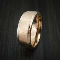 14K Rose Gold Classic Style Wedding Band Custom Made