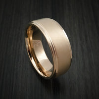14K Rose Gold Classic Style Wedding Band Custom Made
