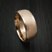 14K Rose Gold Classic Style Wedding Band Custom Made