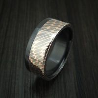 Black Zirconium and Superconductor Off-Set Ring Custom Made Band