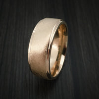 14K Rose Gold Classic Style Wedding Band Custom Made