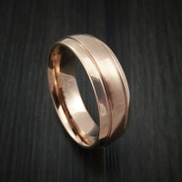 14K Rose Gold Classic Style Wedding Band Custom Made