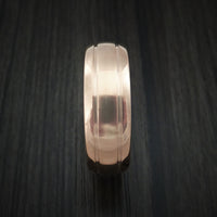 14K Rose Gold Classic Style Wedding Band Custom Made
