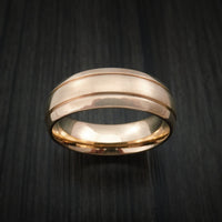 14K Rose Gold Classic Style Wedding Band Custom Made