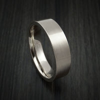 14K White Gold Classic Style Wedding Band Custom Made