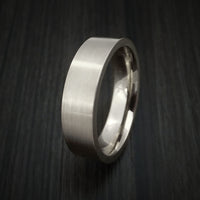 14K White Gold Classic Style Wedding Band Custom Made