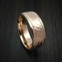 14K Rose Gold Classic Style Wedding Band Custom Made