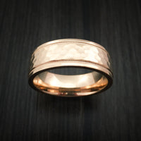 14K Rose Gold Classic Style Wedding Band Custom Made