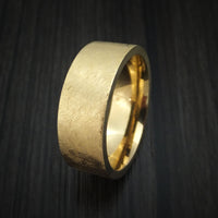 14K Yellow Gold Classic Style Wedding Band Custom Made