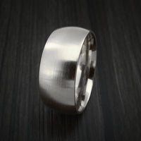 14K White Gold Classic Style Wedding Band Custom Made