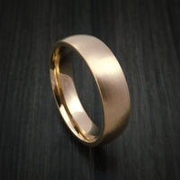 14K Rose Gold Classic Style Wedding Band Custom Made