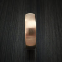14K Rose Gold Classic Style Wedding Band Custom Made