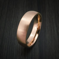 14K Rose Gold Classic Style Wedding Band Custom Made