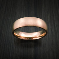 14K Rose Gold Classic Style Wedding Band Custom Made