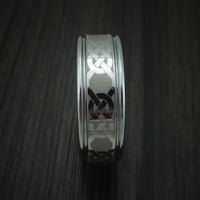 Tungsten Celtic Band Custom Made Ring