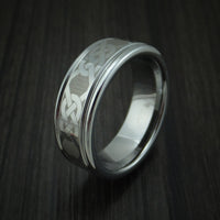 Tungsten Celtic Band Custom Made Ring