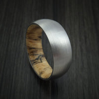 Titanium Ring with Hardwood Sleeve Custom Made Band