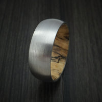 Titanium Ring with Hardwood Sleeve Custom Made Band