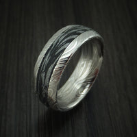 Kuro Damascus Steel and M3 Mokume Ring Custom Made Band