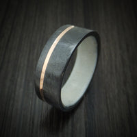 Black Zirconium with 14K Gold Inlay and Antler Sleeve Custom Made