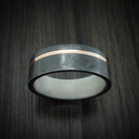 Black Zirconium with 14K Gold Inlay and Antler Sleeve Custom Made