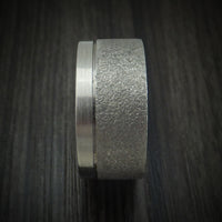Titanium Custom Stipple Finish Ring