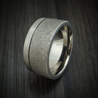 Titanium Custom Stipple Finish Ring