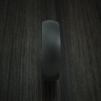 Black Zirconium and Hardwood Sleeve Ring Custom Made