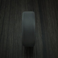 Black Titanium and Hardwood Sleeve Ring Custom Made