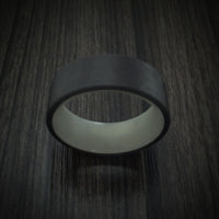 Carbon Fiber and Green Glow Sleeve Ring Custom Made