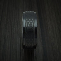 Black Ceramic Celtic Ring Custom Made Band