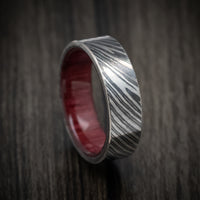 Zircu-Ti Men's Ring with Wood Sleeve Custom Made Band