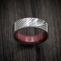 Zircu-Ti Men's Ring with Wood Sleeve Custom Made Band
